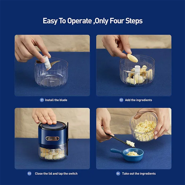 Xiaomi Deerma Pro Mini Electric Food Chopper Garlic Stirrer - Image 3