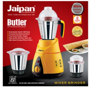 Jaipan Butler 850W Mixer Grinder Blender MBT7439