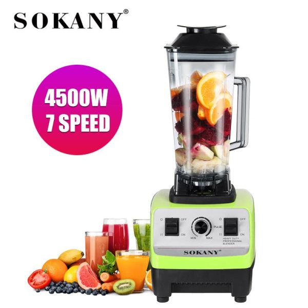 SOKANY MULTIFUNCTIONAL JUICER ADJUSTABLE BLENDER 2L FOOD PROCESSOR MIXER SMOOTHIE ICE CRUSHER