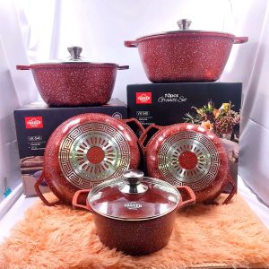 Uakeen 10 pcs Granite Cookware Set