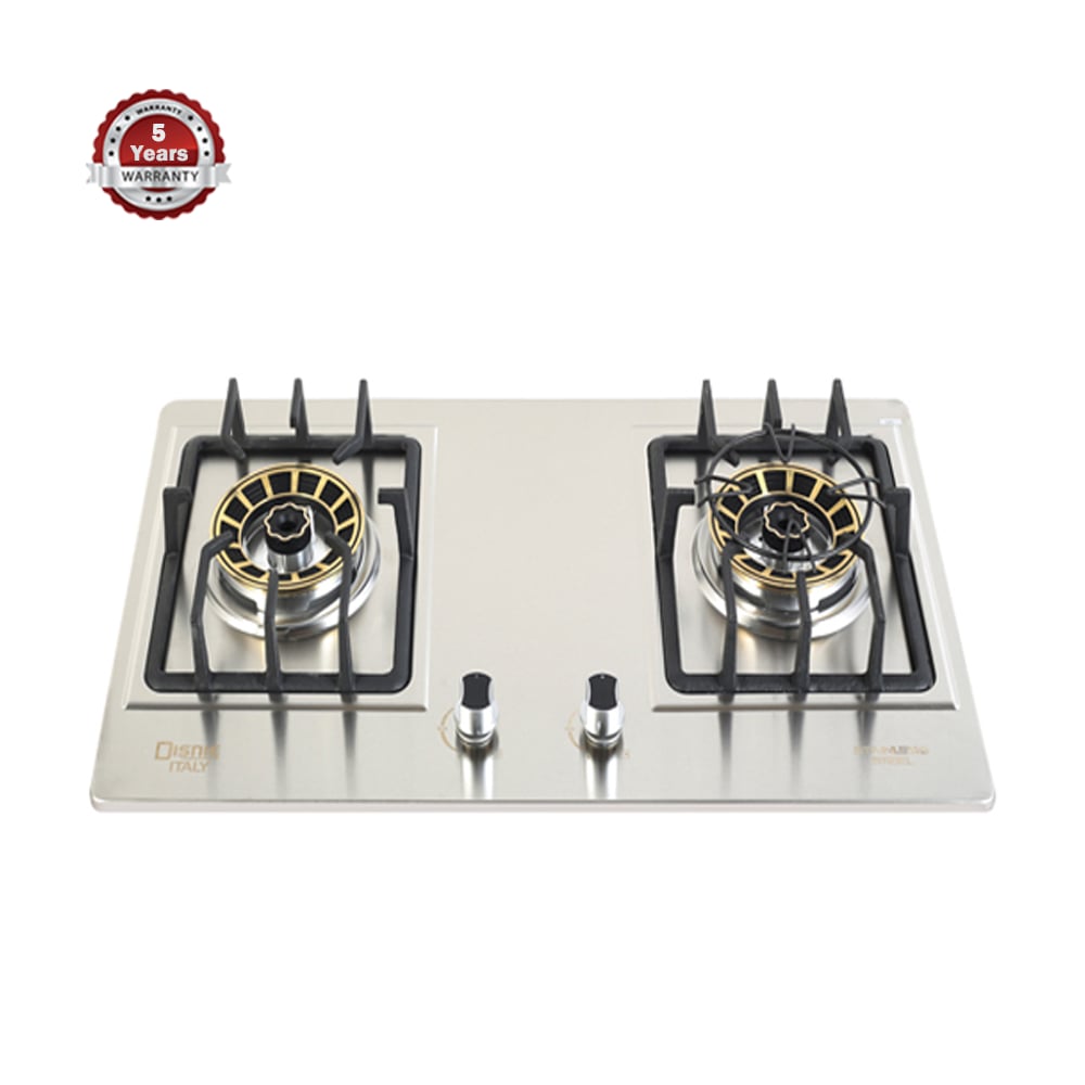 Disnie Double Burner Automatic Gas Stove -SS Top - DCGS-224SS