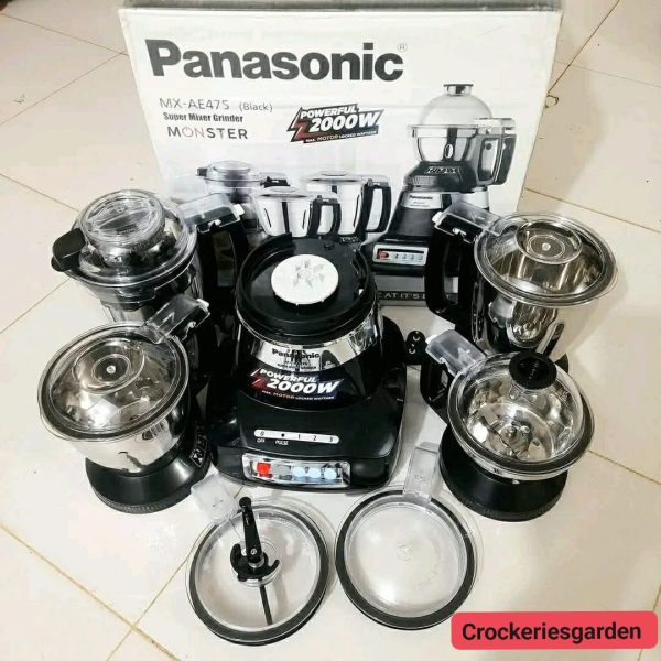 Panasonic MX-AE475 (Black) Super Mixer Grinder (Monster)-23000RPM