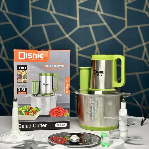 Disnie 3.5 Liter 6 in 1 Multifunctional Food Chopper, Salad Cutter DSC-808