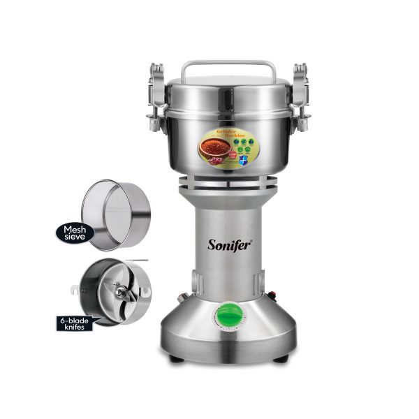 Sonifer SF-3577 Multifunctional 5 Adjustable High Speed 250 Gram Grinding Capacity Grinder Electric Kitchen Coffee Beans High Quality Grinder