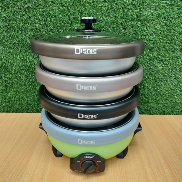Disnie DMS4-5.5LTR Electric Multi Curry Cooker with 4 Pots- 5.5 Ltr