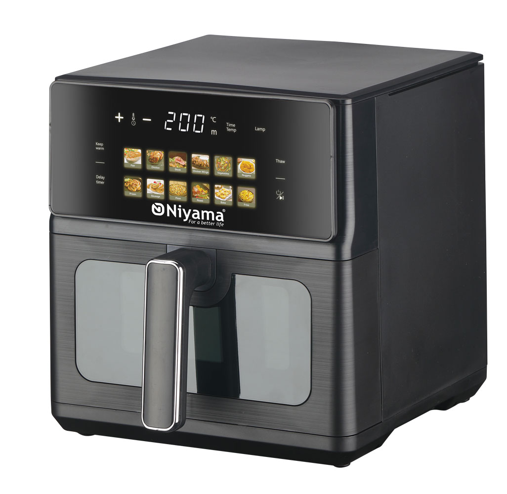 Niyama NAF-6604 Digital Air Fryer – 1600W Inverter Energy Save with Stainless Steel Inner Side - Image 2