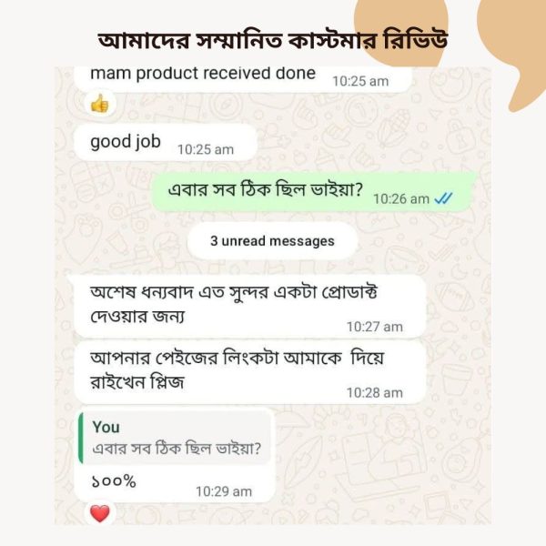 আমাদের সম্মানিত কাস্টমার রিভিউ (2)
